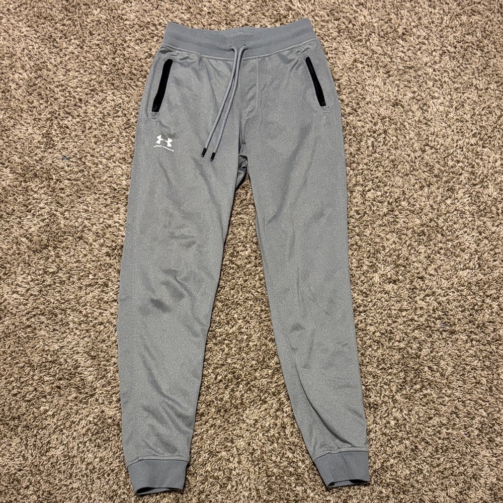 Under Armour Gray Joggers with Black Accents